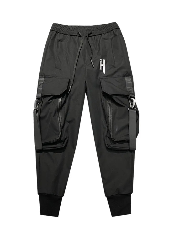 Functional Big Pocket Hip Hop Cargo Pants - Bellarte Enchanté Functional Big Pocket Hip Hop Cargo Pants